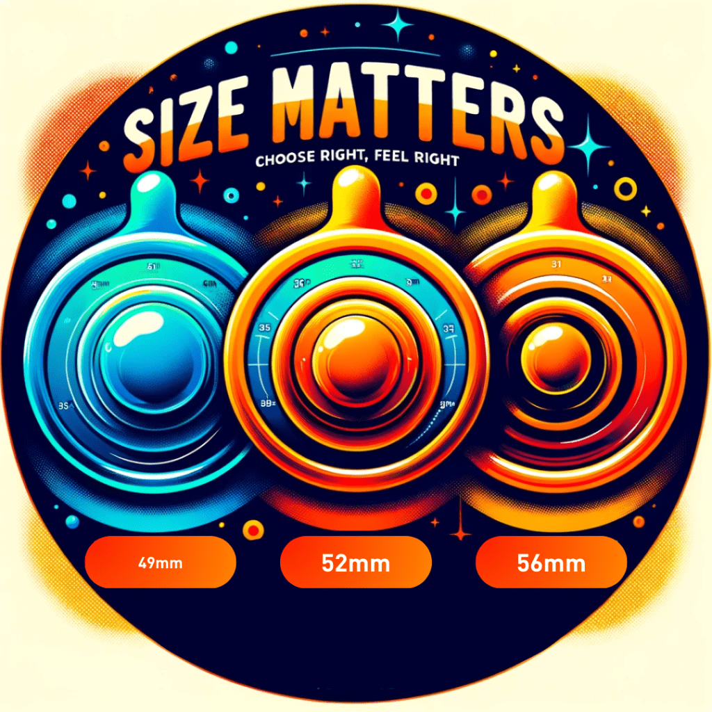 Condom size 49mm 52mm 56mm